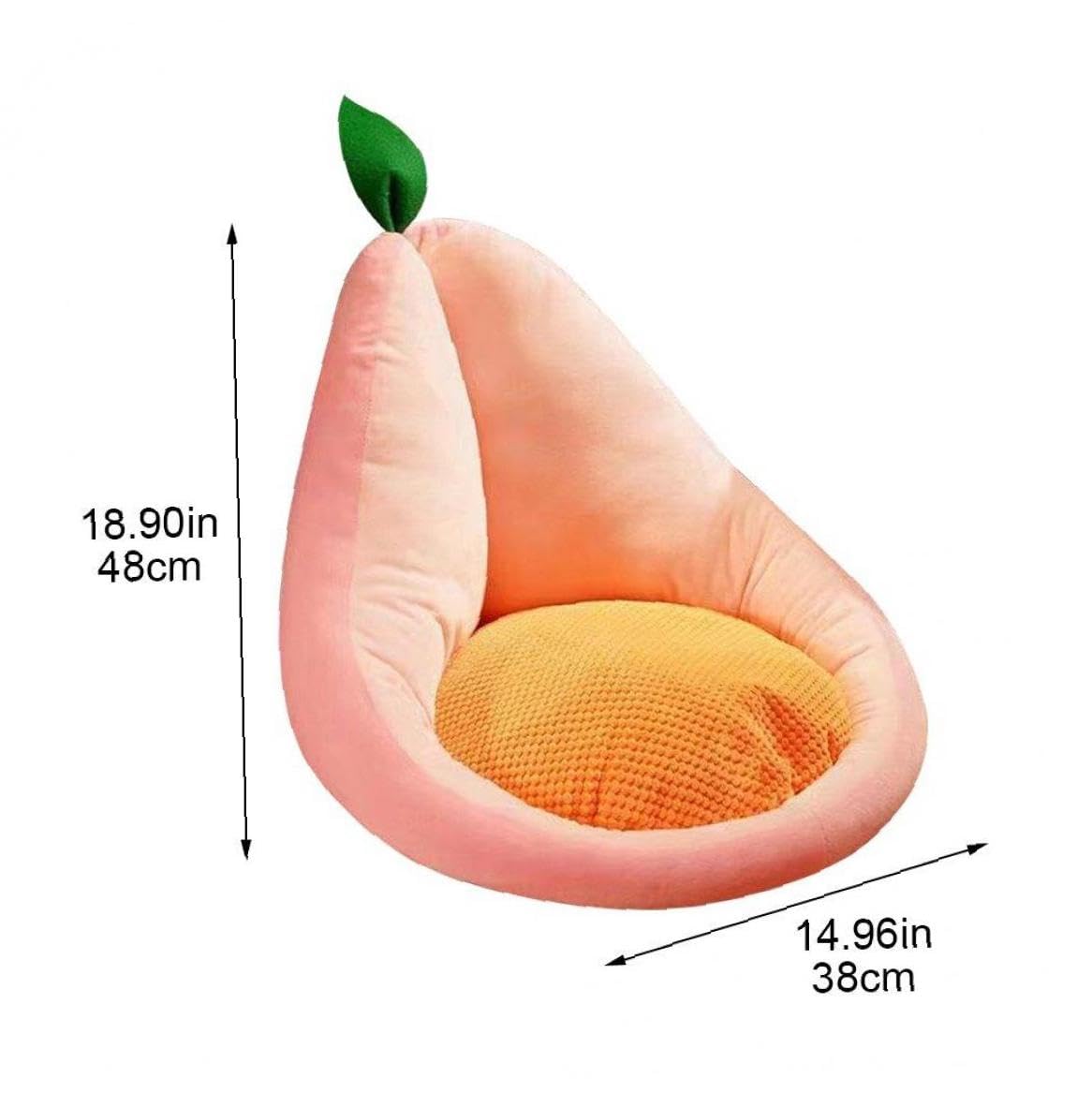 Amazon.co.jp: かわいい 桃 フルーツ型 座布団 椅子クッション 厚い